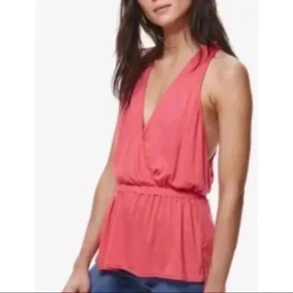 NWT Free People We the Free Heat Wave Surplice V-Neck Peplum Tank - Picture 4 of 7